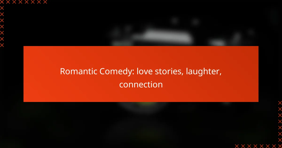 Romantic Comedy: love stories, laughter, connection